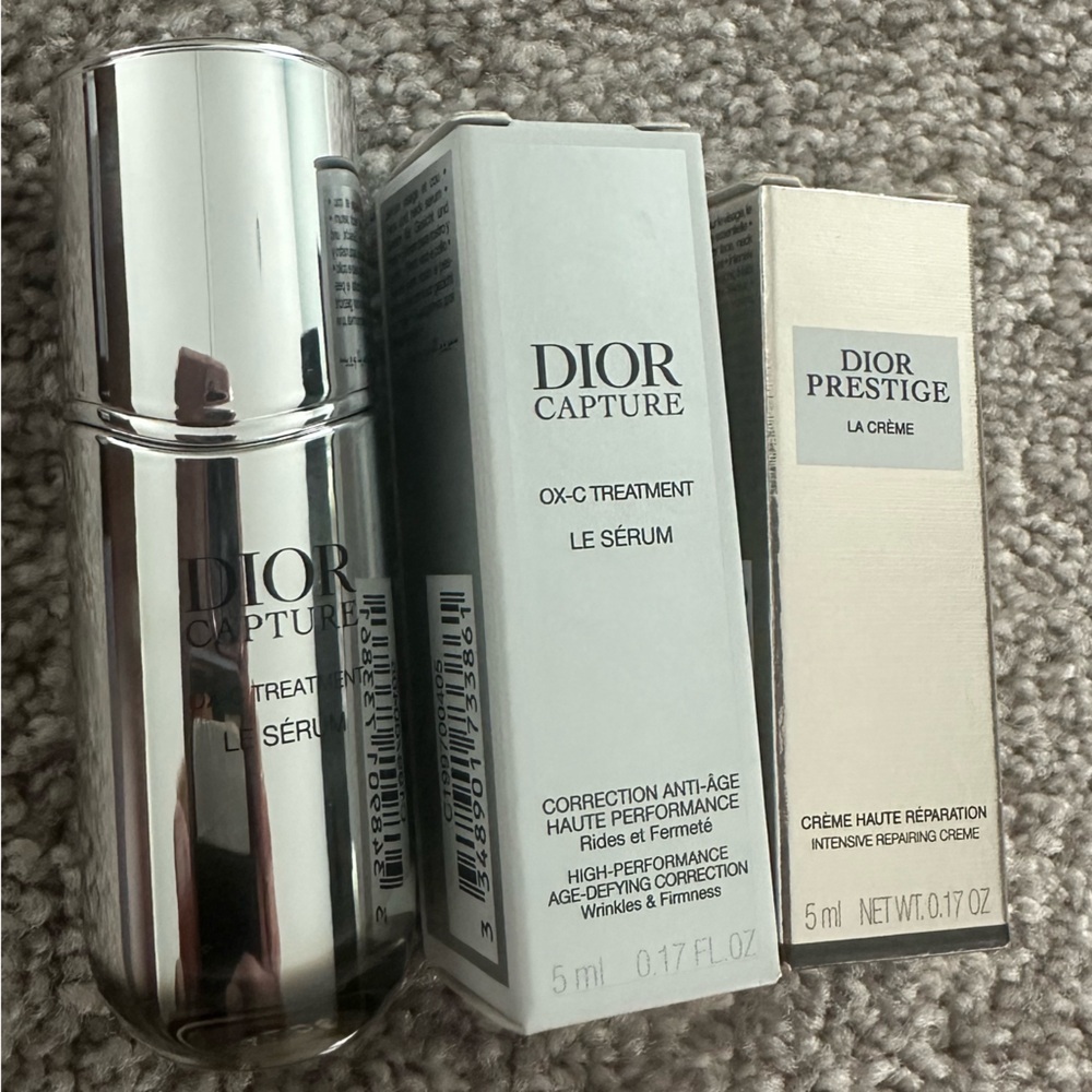 Dior Prestige and Capture Skincare Collection in Silver